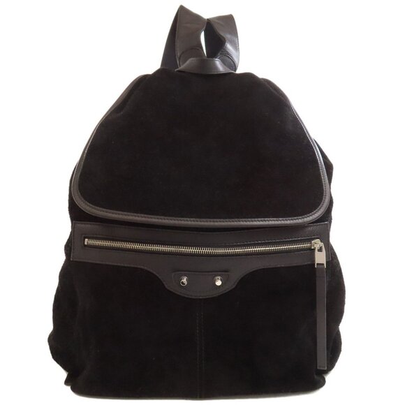 BALENCIAGA Suede Backpack 340139 Black - Picture 11 of 11